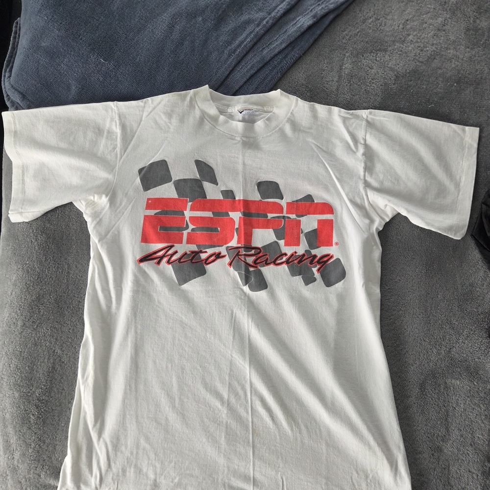 Vintage ESPN Saturday Night Thunder Racing Tee Large